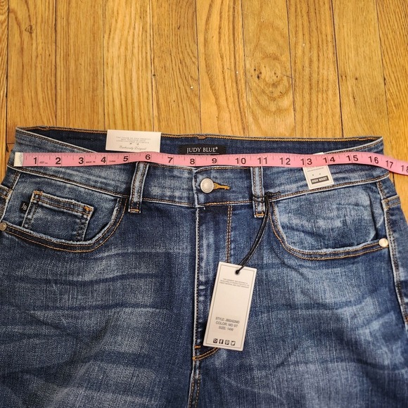 Judy Blue high waist skinny dark denim size 14W - Picture 11 of 12
